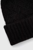 Шапка з домішкою вовни Only колір чорний з товстого трикотажу (2836133) Шапка з домішкою вовни Only колір чорний з товстого трикотажу (2836133)