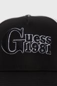 Кепка Guess колір чорний з аплікацією (2534526)