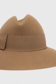 Вовняний капелюх Patrizia Pepe колір бежевий вовна (3376322)