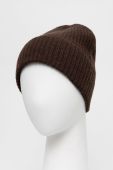 Шапка Ivy Oak колір коричневий з товстого трикотажу вовна Шапка Ivy Oak колір коричневий з товстого трикотажу вовна