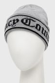 Вовняна шапка Juicy Couture Ingrid колір сірий вовна