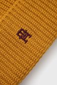 Вовняна шапка Tommy Hilfiger колір жовтий вовна