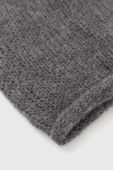 Шапка з домішкою вовни United Colors of Benetton колір сірий з тонкого трикотажу (2808031)
