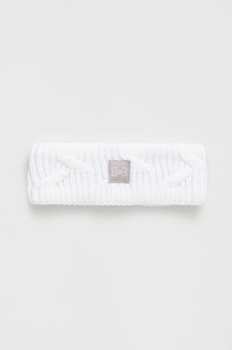Пов'язка Under Armour колір білий Пов'язка Under Armour колір білий