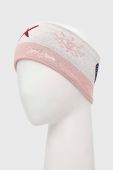 Пов'язка з домішкою вовни Femi Stories колір рожевий