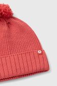 Шапка Marmot колір рожевий з товстого трикотажу