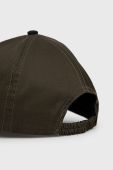 Кепка Sisley колір зелений однотонна Кепка Sisley колір зелений однотонна