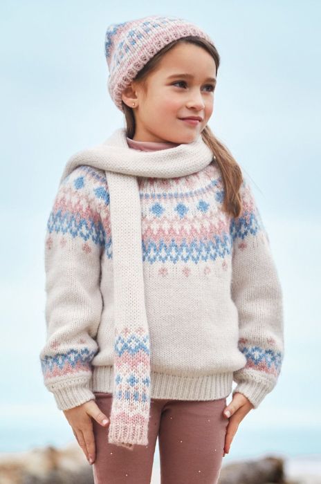 Шапка і шарф Mayoral колір рожевий Шапка і шарф Mayoral колір рожевий