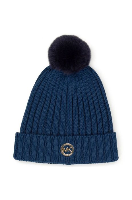 Дитяча шапка Michael Kors колір синій Дитяча шапка Michael Kors колір синій