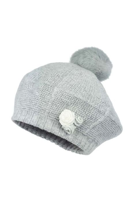 Дитячий берет Jamiks колір сірий Дитячий берет Jamiks колір сірий