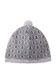 Дитяча шапка Reima колір сірий вовна
