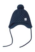 Дитяча шапка Reima Nunavut колір синій вовна