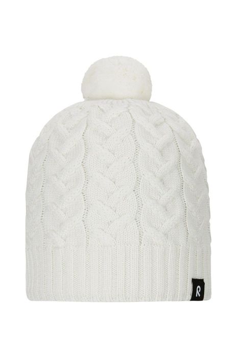 Дитяча вовняна шапка Reima колір білий вовна