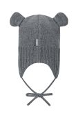 Дитяча вовняна шапка Reima колір сірий вовна