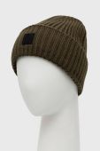 Шапка Only & Sons колір зелений з товстого трикотажу