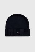 Шапка і рукавички Tommy Hilfiger колір синій Шапка і рукавички Tommy Hilfiger колір синій
