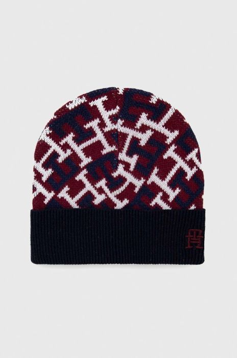Шапка з домішкою вовни Tommy Hilfiger колір барвистий (2804022) Шапка з домішкою вовни Tommy Hilfiger колір барвистий (2804022)