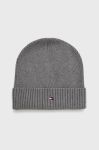 Шапка Tommy Hilfiger колір сірий з тонкого трикотажу (2588123) Шапка Tommy Hilfiger колір сірий з тонкого трикотажу (2588123)