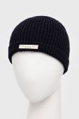 Шапка Mustang колір синій з тонкого трикотажу