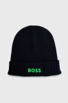 Шапка з домішкою вовни BOSS Boss Athleisure колір синій Шапка з домішкою вовни BOSS Boss Athleisure колір синій