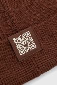 Шапка з домішкою вовни Champion колір коричневий з тонкого трикотажу Шапка з домішкою вовни Champion колір коричневий з тонкого трикотажу