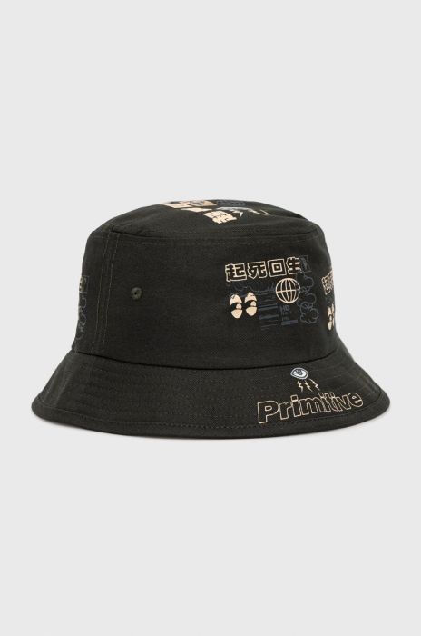Бавовняний капелюх Primitive колір зелений Бавовняний капелюх Primitive колір зелений