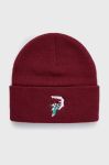 Шапка Primitive колір бордовий Шапка Primitive колір бордовий