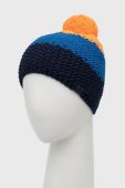 Шапка з домішкою вовни 4F колір помаранчевий з товстого трикотажу