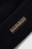 Шапка Napapijri колір чорний з товстого трикотажу (3608955) Шапка Napapijri колір чорний з товстого трикотажу (3608955)