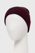 Бавовняна шапка Polo Ralph Lauren колір бордовий з бавовни Бавовняна шапка Polo Ralph Lauren колір бордовий з бавовни