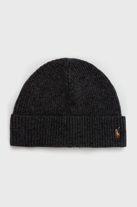 Вовняна шапка Polo Ralph Lauren колір сірий вовна (2755490) Вовняна шапка Polo Ralph Lauren колір сірий вовна (2755490)