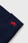 Бавовняна шапка Polo Ralph Lauren колір синій з тонкого трикотажу з бавовни (2759448)