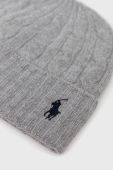 Вовняна шапка Polo Ralph Lauren колір сірий з тонкого трикотажу вовна (2755495) Вовняна шапка Polo Ralph Lauren колір сірий з тонкого трикотажу вовна (2755495)