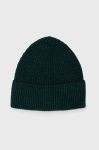 Шапка з домішкою вовни United Colors of Benetton колір зелений Шапка з домішкою вовни United Colors of Benetton колір зелений