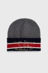 Вовняна шапка United Colors of Benetton колір сірий вовна (2759457) Вовняна шапка United Colors of Benetton колір сірий вовна (2759457)