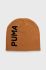 Шапка Puma колір жовтий з тонкого трикотажу