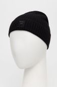 Шапка Fila колір чорний з тонкого трикотажу (2697728)