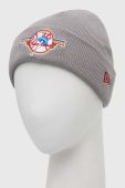 Шапка New Era колір сірий з товстого трикотажу (2814910)