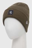 Шапка New Era колір зелений з товстого трикотажу (2814917)