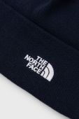 Шапка The North Face колір синій з товстого трикотажу (2672106)