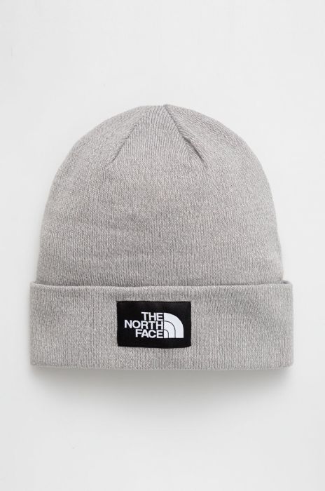 Шапка The North Face колір сірий