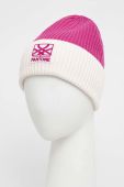 Шапка з домішкою вовни United Colors of Benetton X Pantone колір фіолетовий (2839198) Шапка з домішкою вовни United Colors of Benetton X Pantone колір фіолетовий (2839198)