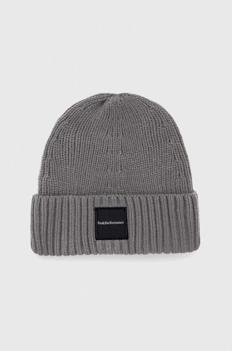 Шапка Peak Performance колір сірий (2792654) Шапка Peak Performance колір сірий (2792654)