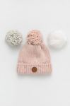 Вовняна шапка Cabaia колір рожевий вовна Вовняна шапка Cabaia колір рожевий вовна