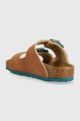 Дитячі шльопанці Birkenstock колір коричневий Narrow Width Дитячі шльопанці Birkenstock колір коричневий Narrow Width