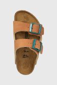 Дитячі шльопанці Birkenstock колір коричневий Narrow Width Дитячі шльопанці Birkenstock колір коричневий Narrow Width