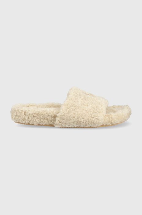 Тапочки Polo Ralph Lauren Elenore колір бежевий FLF5313ARL