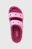 Тапочки Crocs Classic Cozzzy Sandal колір рожевий 207446