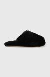 Вовняні тапочки UGG W Maxi Curly Slide колір чорний 1133151.BLK-BLK