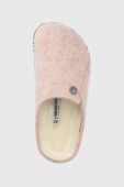 Вовняні дитячі тапочки Birkenstock колір рожевий Narrow Width